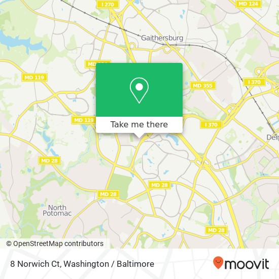 8 Norwich Ct, Gaithersburg, MD 20878 map