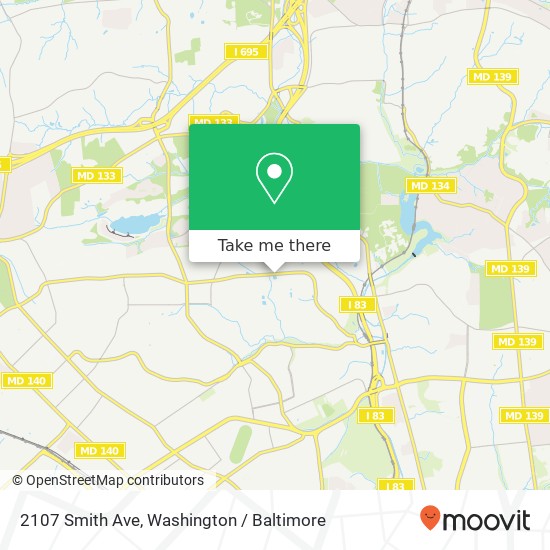 2107 Smith Ave, Baltimore, MD 21209 map