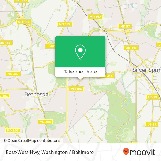 Mapa de East-West Hwy, Chevy Chase, MD 20815