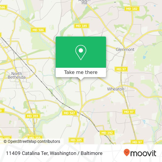 11409 Catalina Ter, Silver Spring, MD 20902 map
