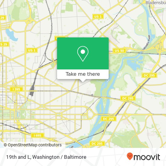 19th and L, Washington, DC 20002 map