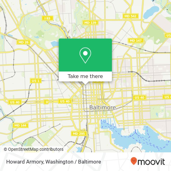 Howard Armory, Baltimore, MD 21201 map