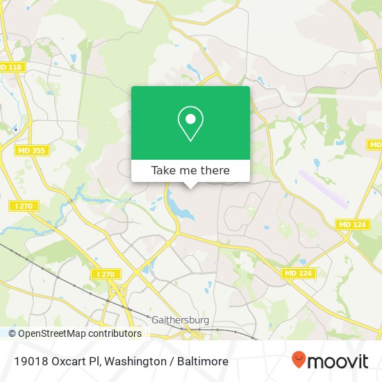 19018 Oxcart Pl, Montgomery Village, MD 20886 map