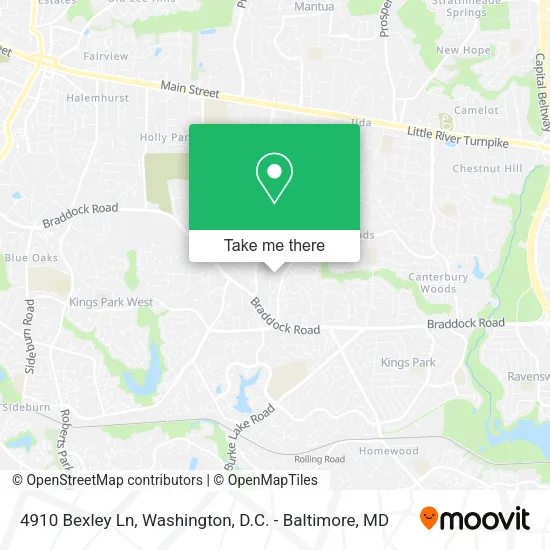 Mapa de 4910 Bexley Ln