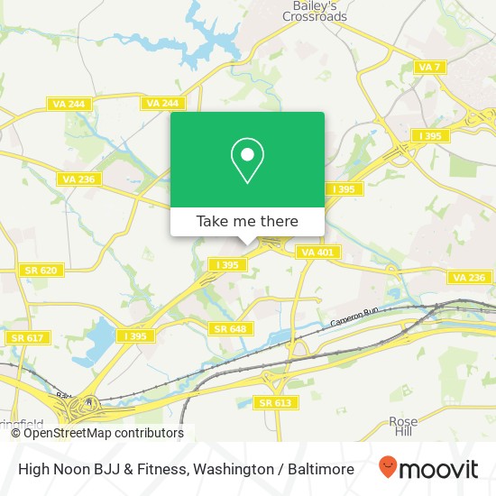 Mapa de High Noon BJJ & Fitness, 85 S Bragg St