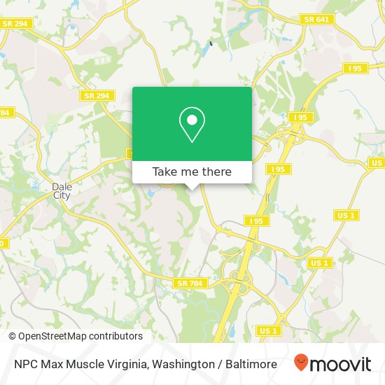 Mapa de NPC Max Muscle Virginia