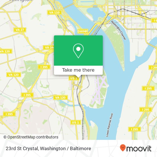 23rd St Crystal, Arlington, VA 22202 map