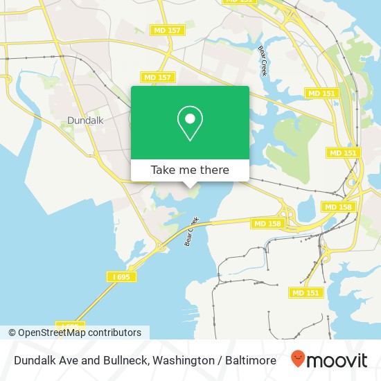 Mapa de Dundalk Ave and Bullneck, Dundalk, MD 21222