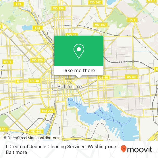 I Dream of Jeannie Cleaning Services, 1011 Orleans St map