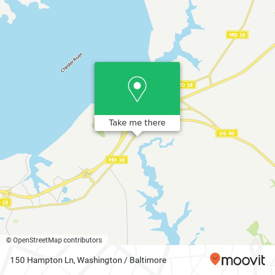 Mapa de 150 Hampton Ln, Queenstown, MD 21658