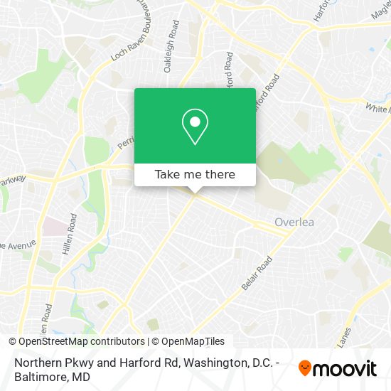 Mapa de Northern Pkwy and Harford Rd