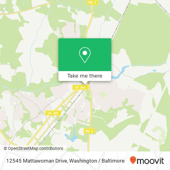 Mapa de 12545 Mattawoman Drive, 12545 Mattawoman Dr, Waldorf, MD 20601, USA