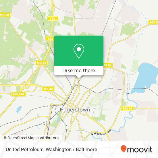 Mapa de United Petroleum, 890 Pennsylvania Ave