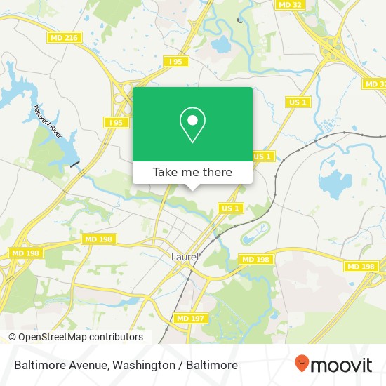 Baltimore Avenue, Baltimore Ave, North Laurel, MD 20723, USA map