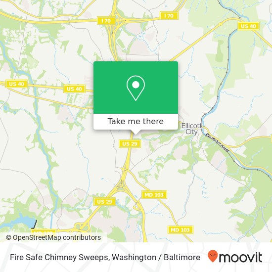 Mapa de Fire Safe Chimney Sweeps, 8815 Manahan Dr