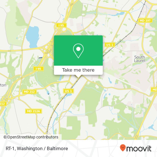 RT-1, Beltsville, MD 20705 map