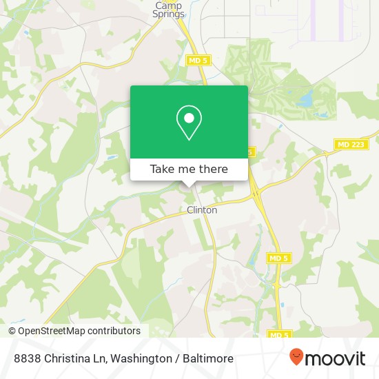 8838 Christina Ln, Clinton, MD 20735 map