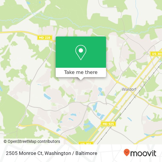 2505 Monroe Ct, Waldorf, MD 20603 map