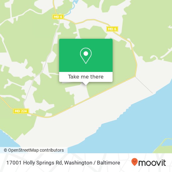 Mapa de 17001 Holly Springs Rd, Nanjemoy, MD 20662