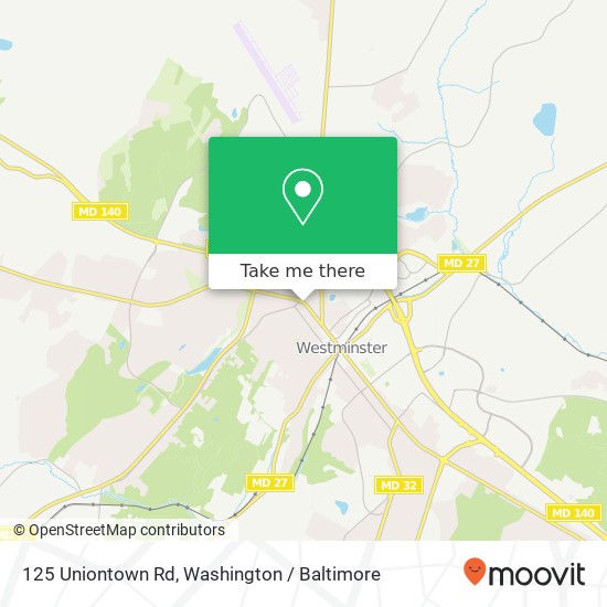 Mapa de 125 Uniontown Rd, Westminster, MD 21157