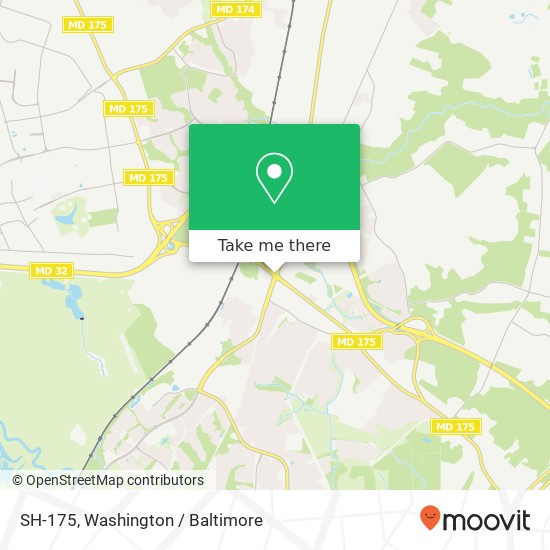 Mapa de SH-175, Odenton, MD 21113