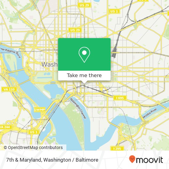 7th & Maryland, Washington, DC 20024 map