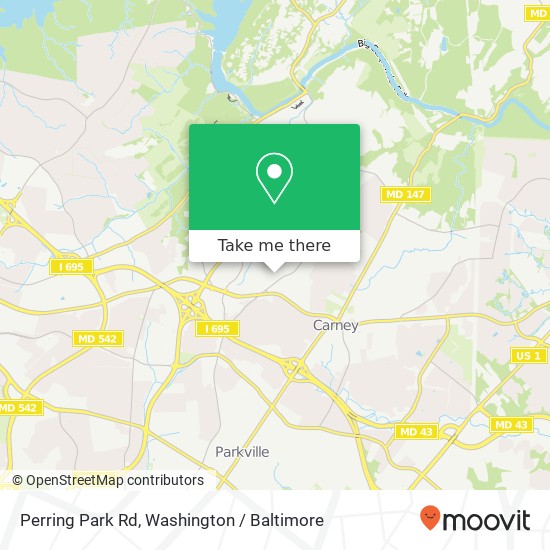 Mapa de Perring Park Rd, Parkville, MD 21234