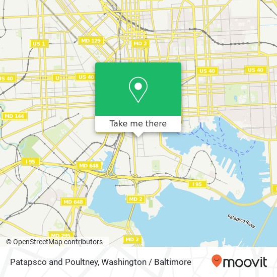 Patapsco and Poultney, Baltimore, MD 21230 map