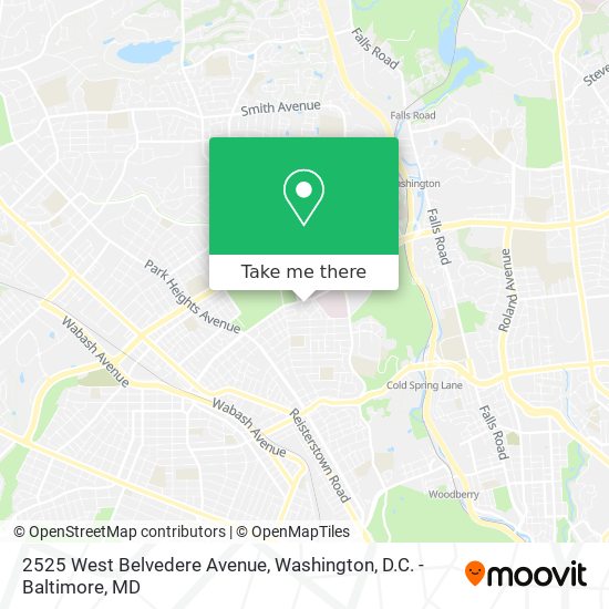 Mapa de 2525 West Belvedere Avenue