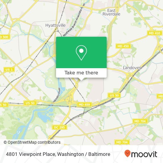4801 Viewpoint Place, 4801 Viewpoint Place, Cheverly, MD 20781, USA map