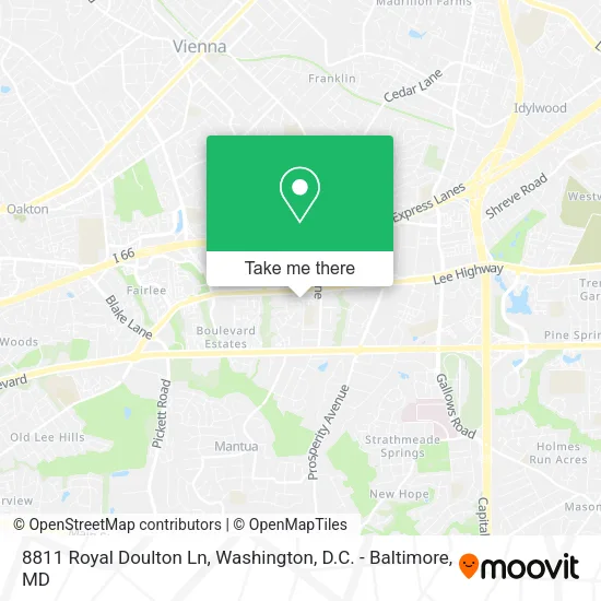 Mapa de 8811 Royal Doulton Ln