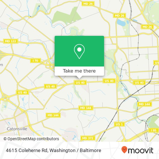 4615 Coleherne Rd, Baltimore, MD 21229 map