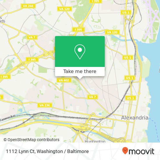 1112 Lynn Ct, Alexandria, VA 22302 map