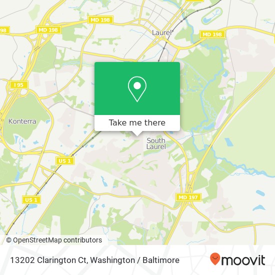 13202 Clarington Ct, Laurel, MD 20708 map