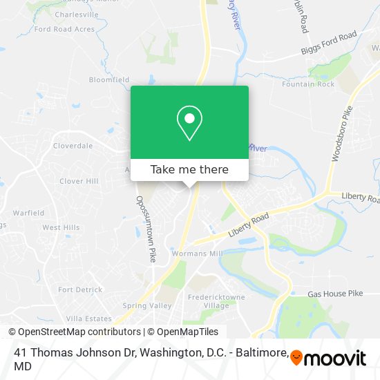 41 Thomas Johnson Dr map