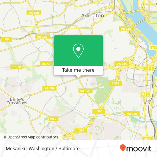 Mapa de Mekaniku, Columbia Pike