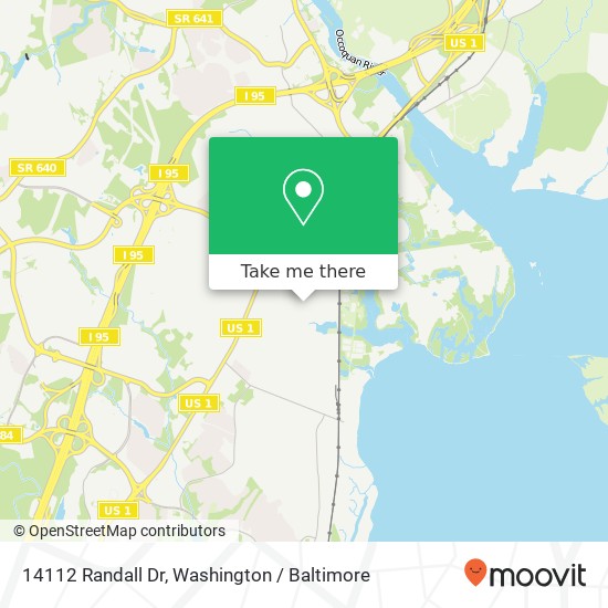 Mapa de 14112 Randall Dr, Woodbridge, VA 22191