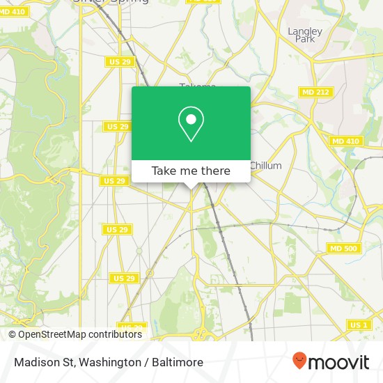 Mapa de Madison St, Washington, DC 20011