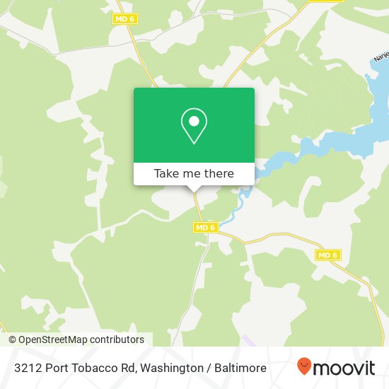 Mapa de 3212 Port Tobacco Rd, Nanjemoy, MD 20662