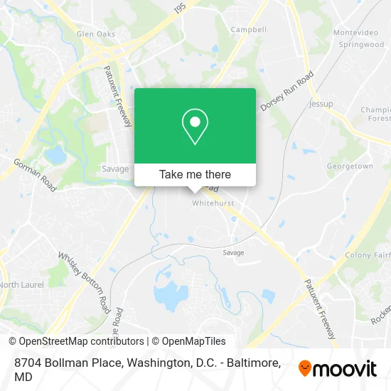 8704 Bollman Place map