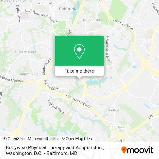 Bodywise Physical Therapy and Acupuncture map