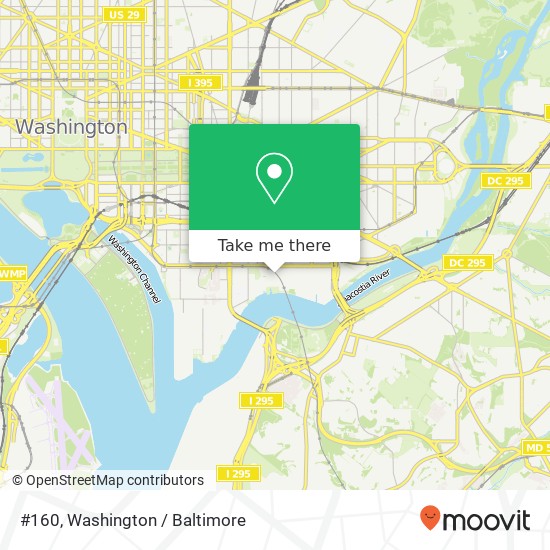 Mapa de #160, 4600, 300 Tingey St SE #160, Washington, DC 20003, United States