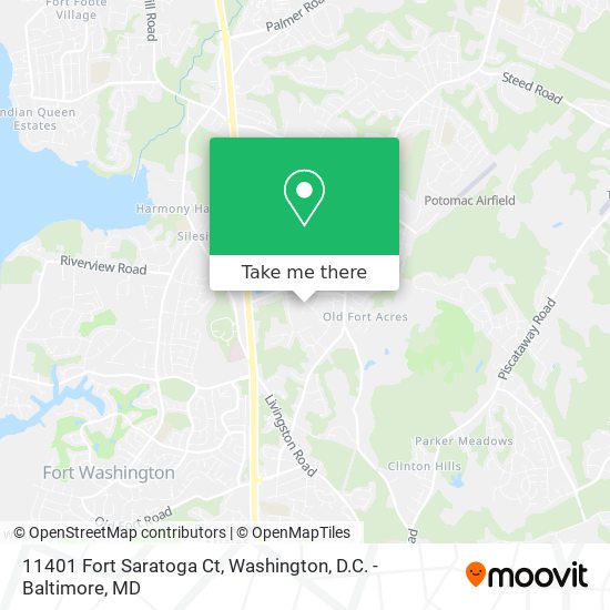 Mapa de 11401 Fort Saratoga Ct