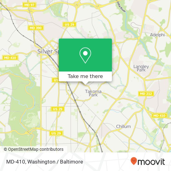 MD-410, Takoma Park, MD 20912 map