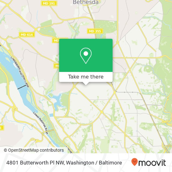 4801 Butterworth Pl NW, Washington, DC 20016 map