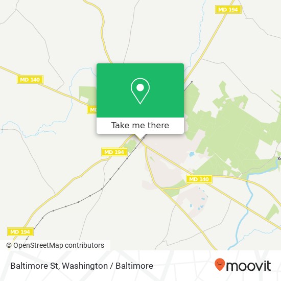 Mapa de Baltimore St, Taneytown, MD 21787