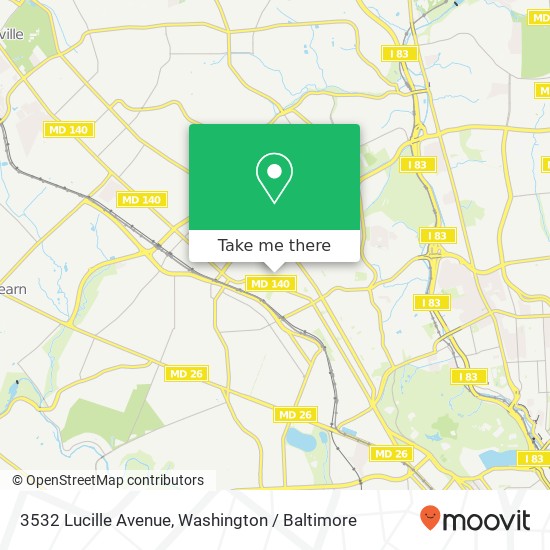 3532 Lucille Avenue, 3532 Lucille Ave, Baltimore, MD 21215, USA map