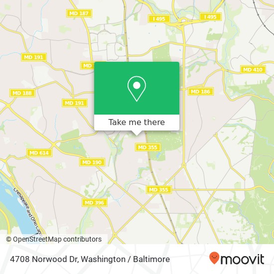 4708 Norwood Dr, Chevy Chase, MD 20815 map