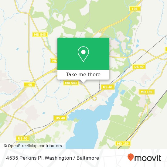 Mapa de 4535 Perkins Pl, Belcamp, MD 21017