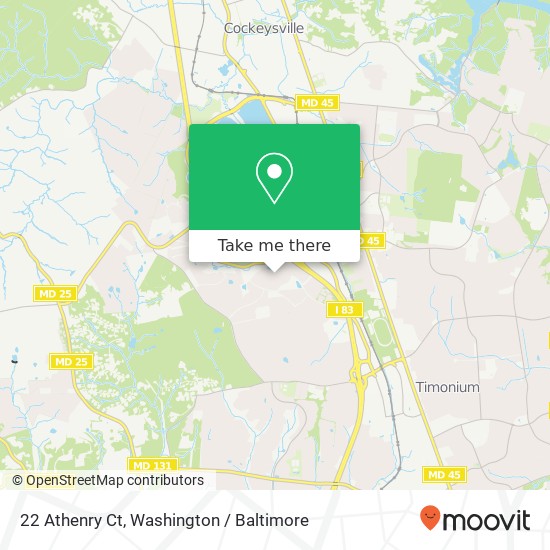 22 Athenry Ct, Lutherville Timonium, MD 21093 map